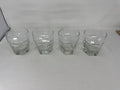 Vtg Libbey Chivalry 10 oz Rocks Glasses Set of 4 Textured Old Fashioned Lowball