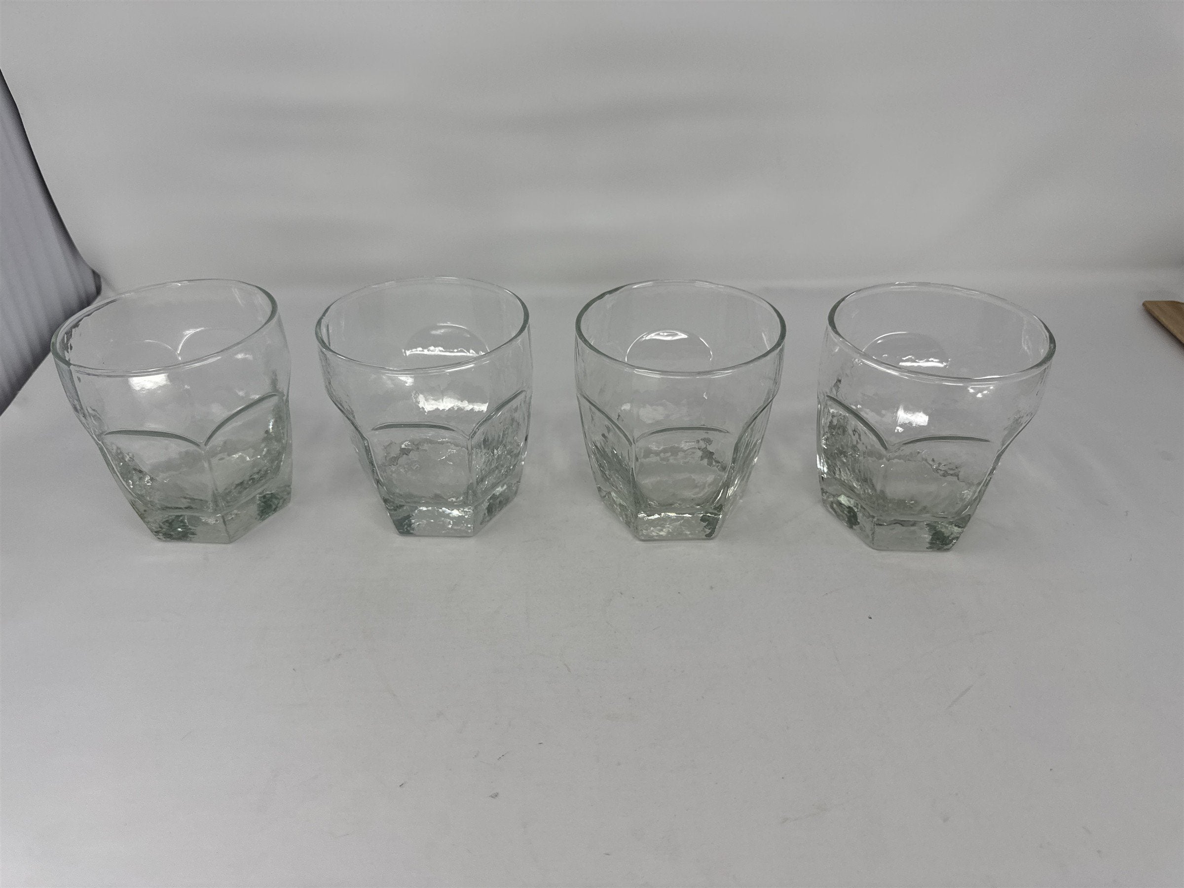 Vtg Libbey Chivalry 10 oz Rocks Glasses Set of 4 Textured Old Fashioned Lowball