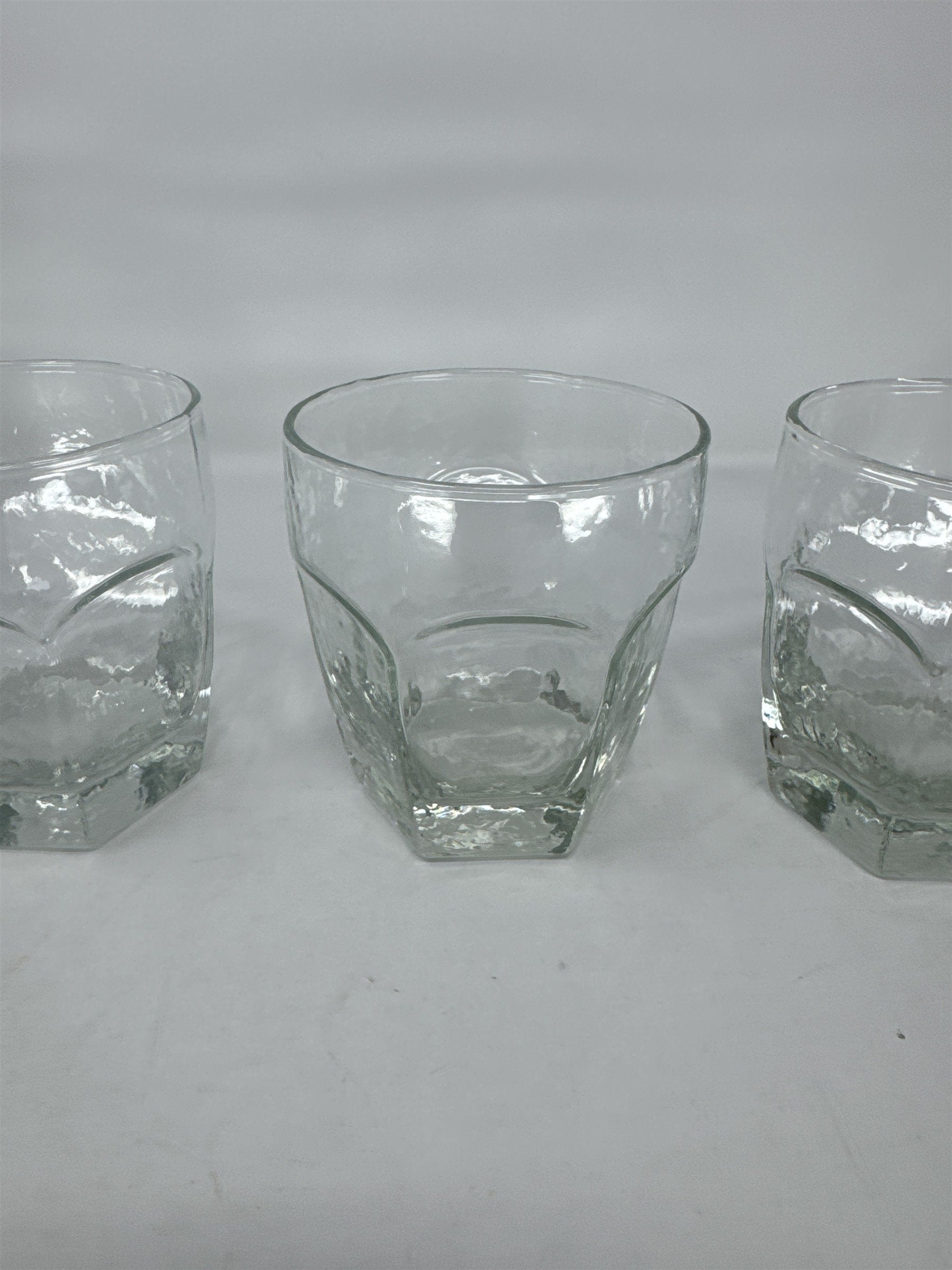 Vtg Libbey Chivalry 10 oz Rocks Glasses Set of 4 Textured Old Fashioned Lowball