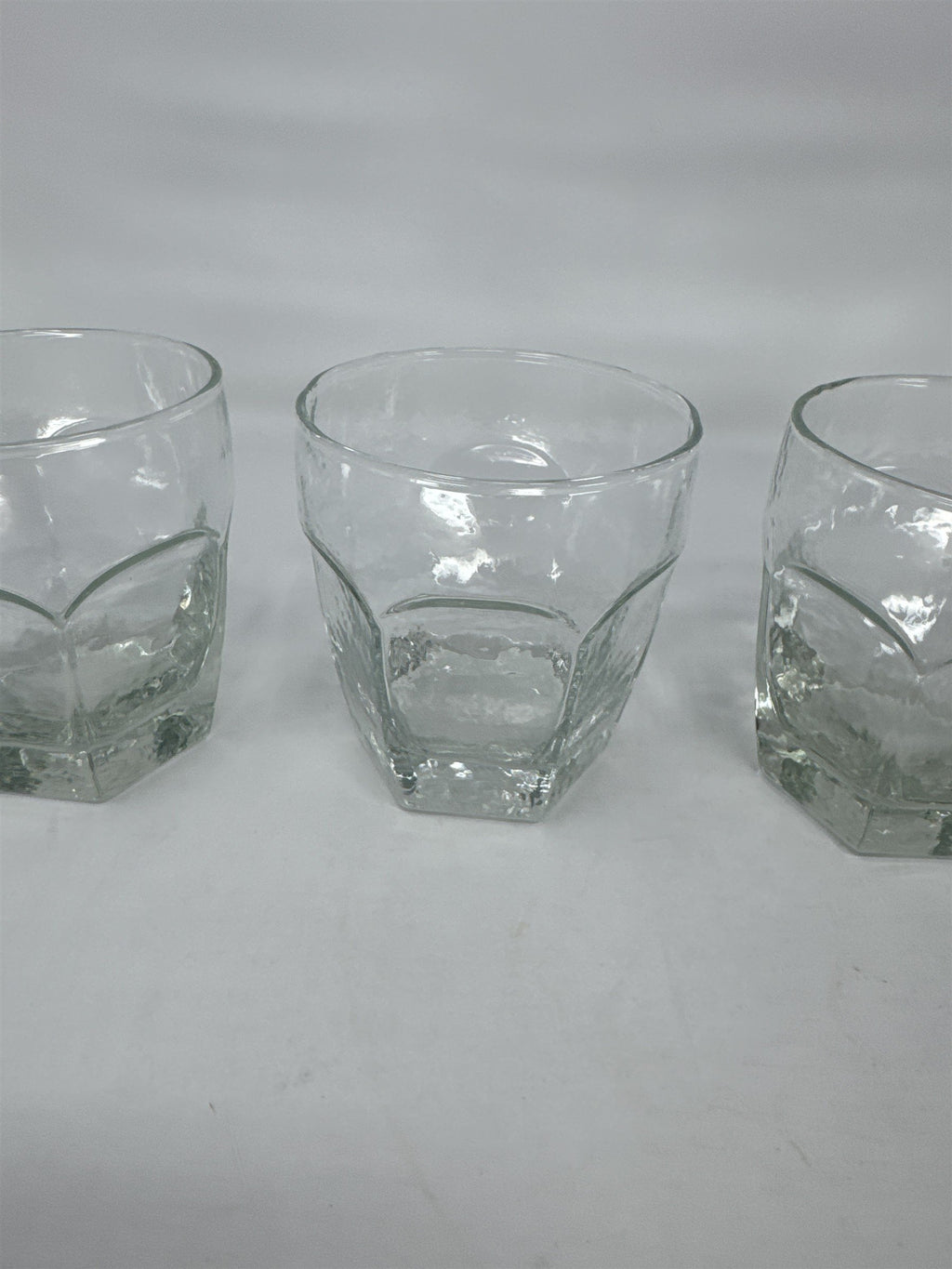 Vtg Libbey Chivalry 10 oz Rocks Glasses Set of 4 Textured Old Fashioned Lowball