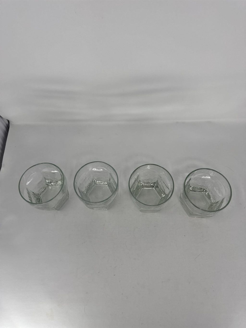 Vtg Libbey Chivalry 10 oz Rocks Glasses Set of 4 Textured Old Fashioned Lowball