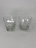 Set of 2 Vtg Libbey Chivalry 10 oz Rocks Glasses Textured Old Fashioned Lowball