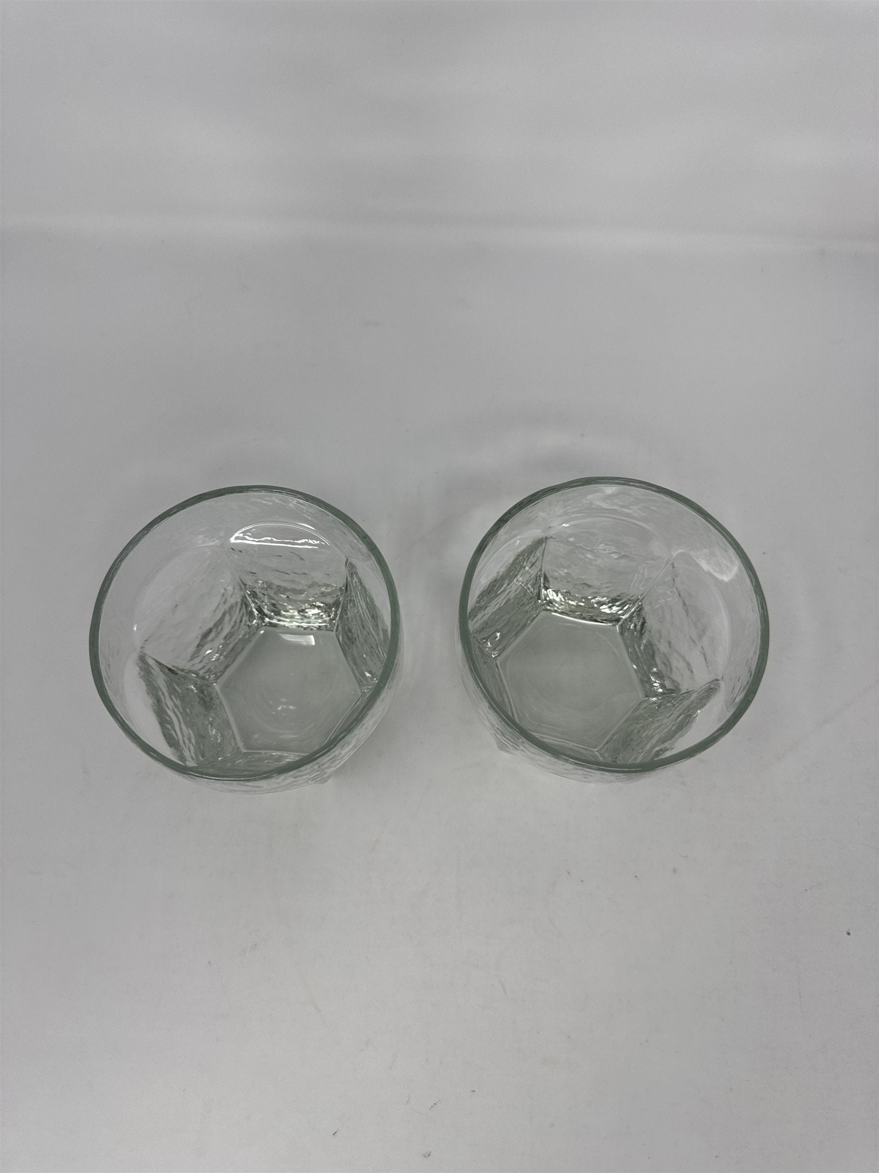 Set of 2 Vtg Libbey Chivalry 10 oz Rocks Glasses Textured Old Fashioned Lowball