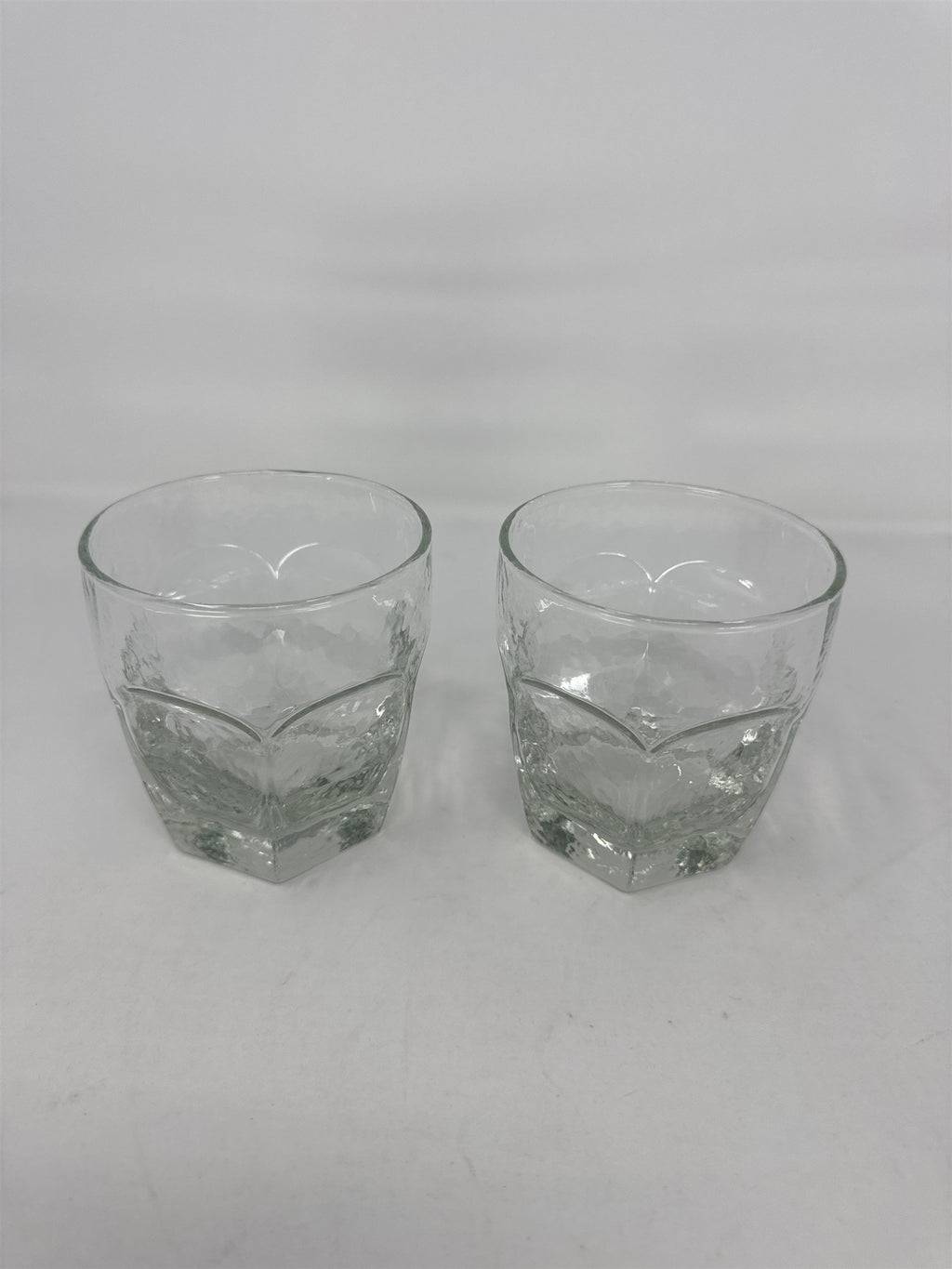 Set of 2 Vtg Libbey Chivalry 10 oz Rocks Glasses Textured Old Fashioned Lowball