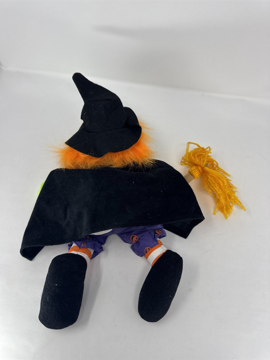 Vtg Ganz Under Scares Witch Plush Crazy Eyes Orange Hair Halloween Decor 12”