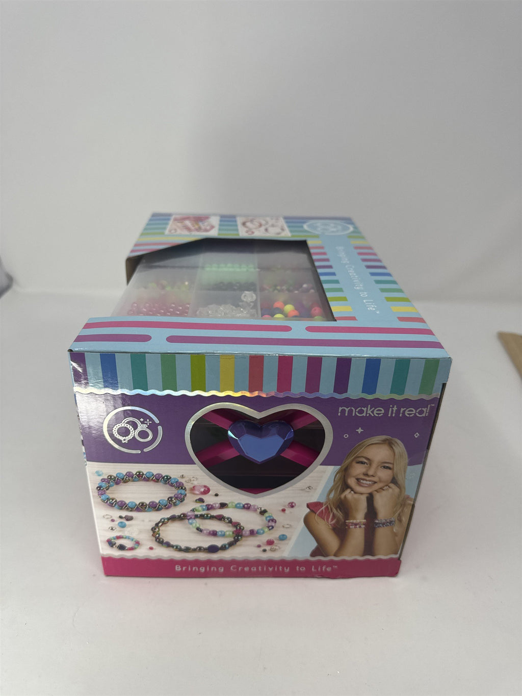 Make It Real Ultimate Bead Studio Kit 2600 Beads Storage Tray Jewelry Making New