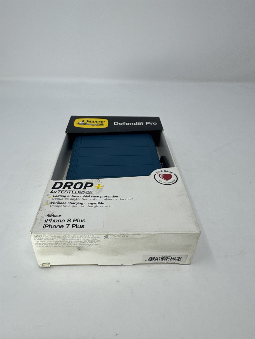 OtterBox Defender Pro iPhone 8 Plus / 7 Plus Case Blue Rugged Holster Belt Clip