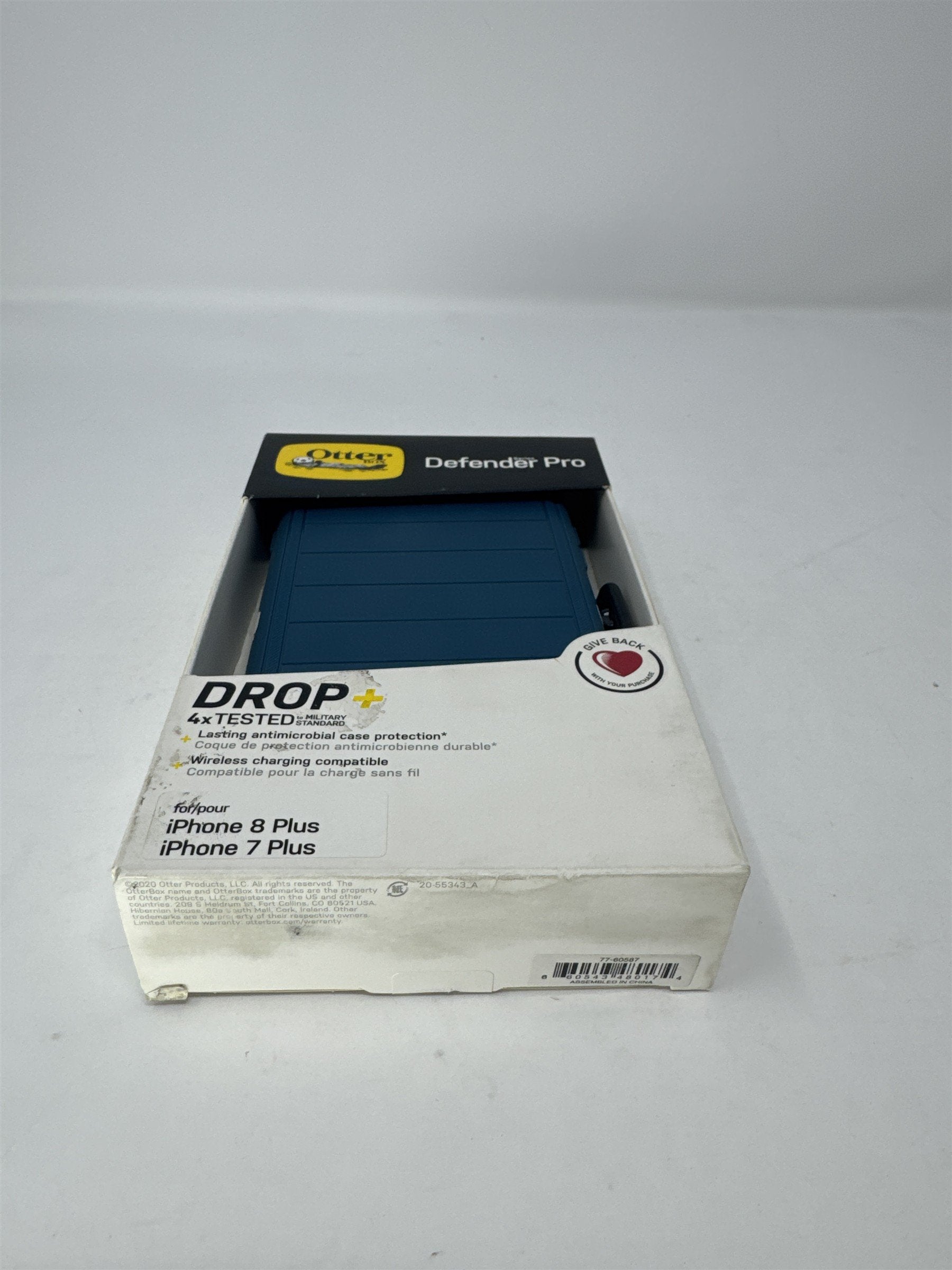 OtterBox Defender Pro iPhone 8 Plus / 7 Plus Case Blue Rugged Holster Belt Clip