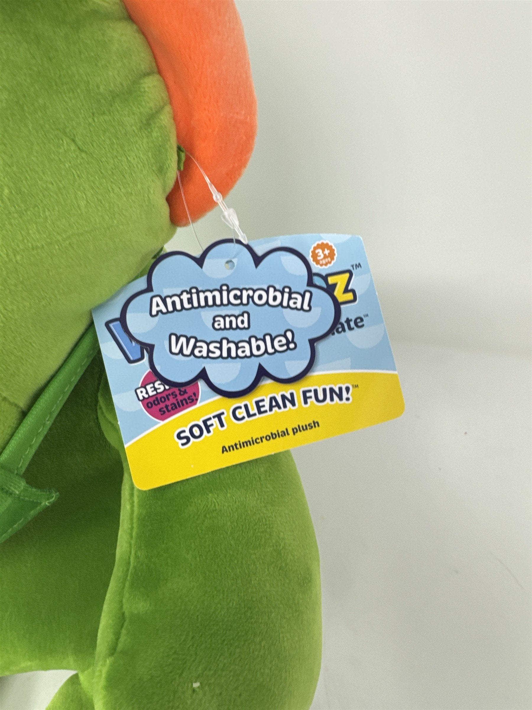 Animal Adventure WelloBeez Green Dinosaur Antimicrobial Plush Mask Mate Toy