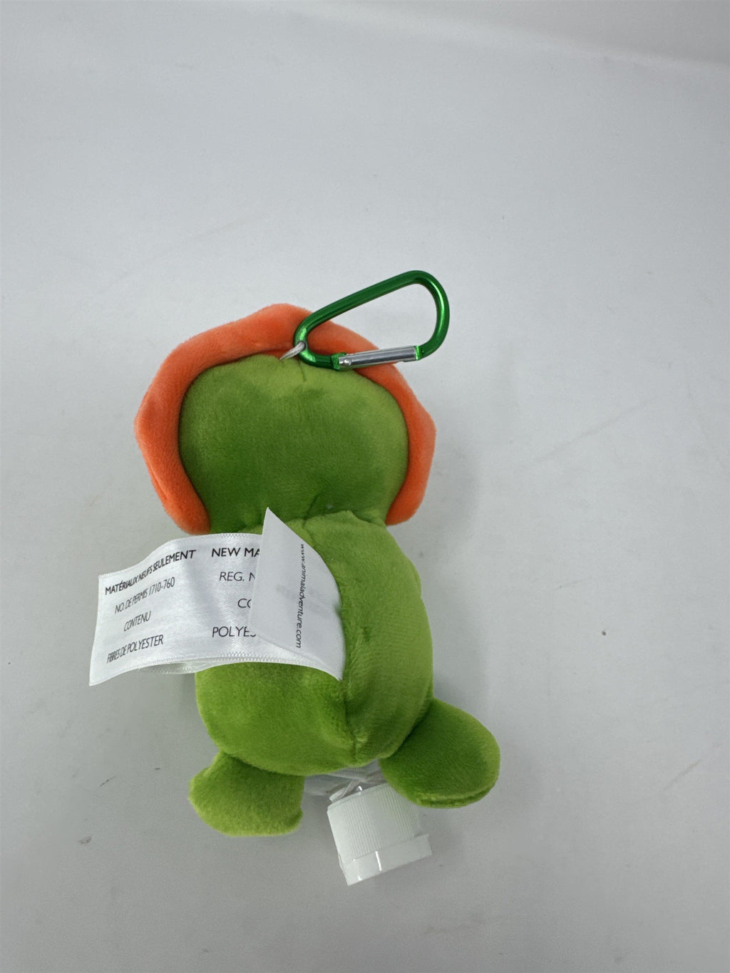 WelloBeez Animal Adventure Mini Triceratops Dinosaur Refillable Sanitizer Plush
