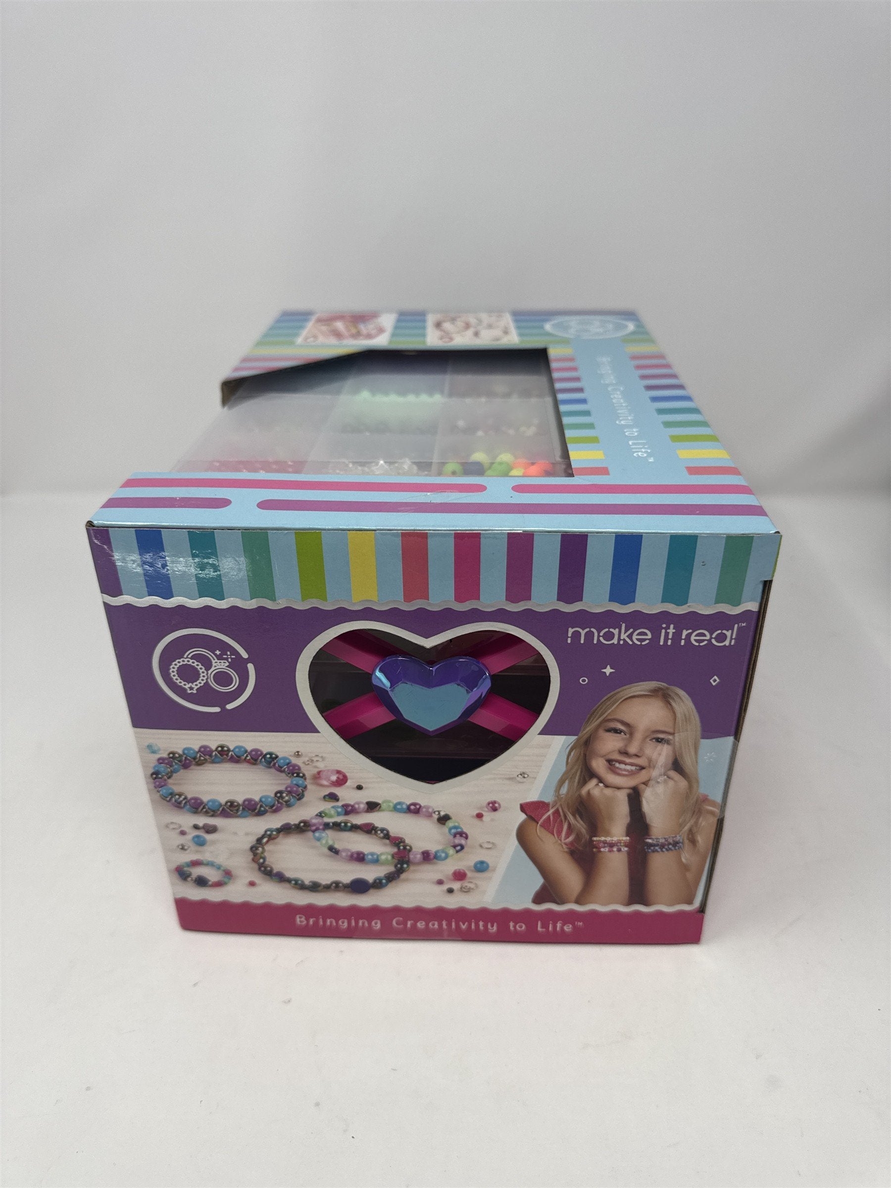 Make It Real Ultimate Bead Studio Kit 2600 Beads Storage Tray Jewelry Making