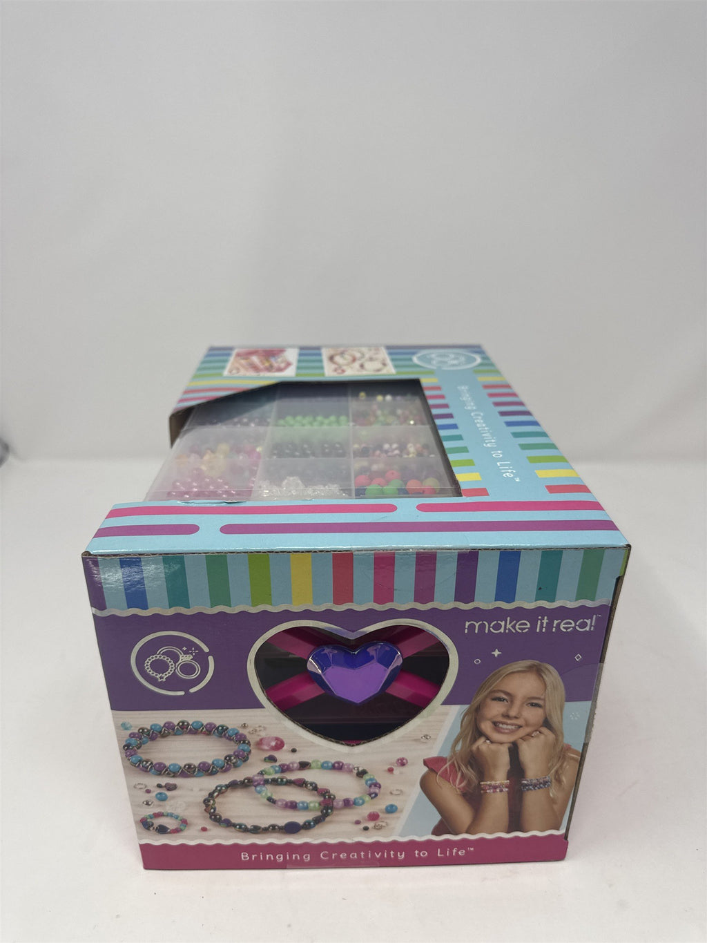 Make It Real Ultimate Bead Studio Kit 2600 Beads Storage Tray Jewelry Making