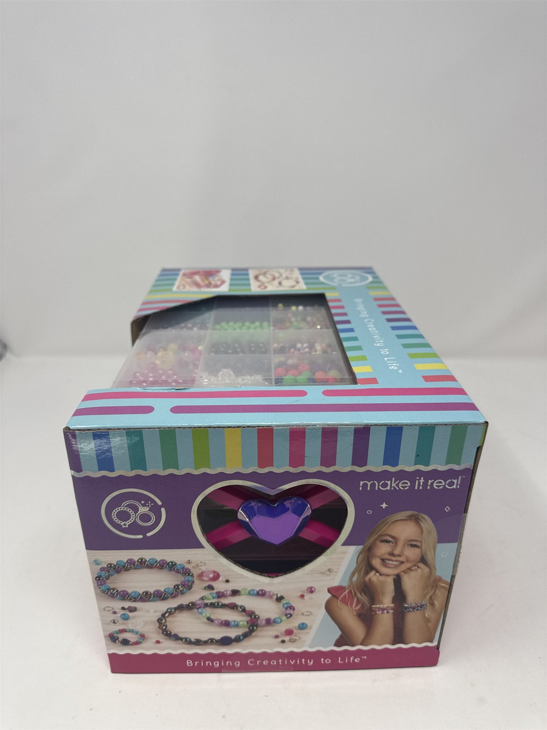 Make It Real Ultimate Bead Studio Kit 2600 Beads Storage Tray Jewelry Making