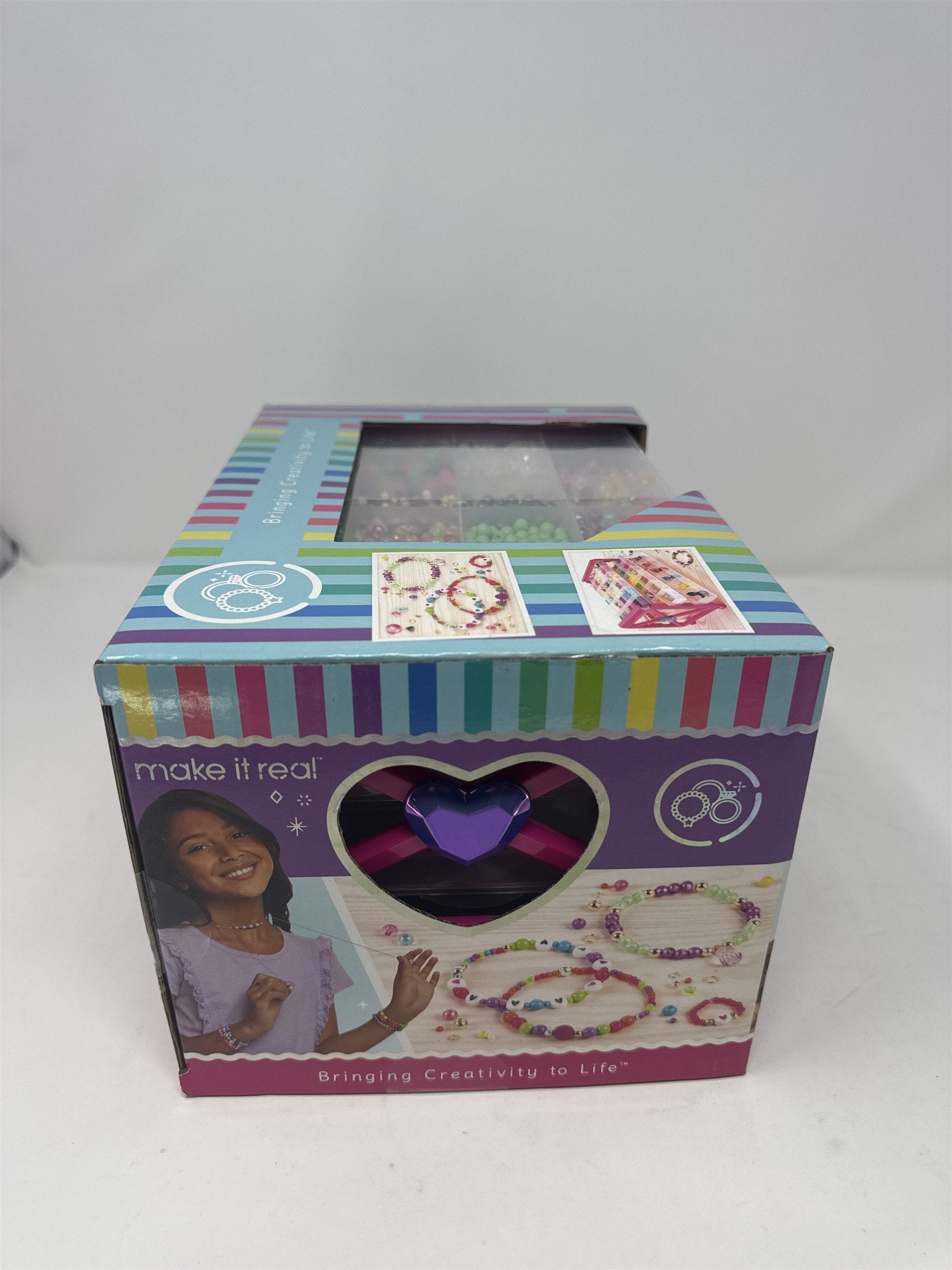 Make It Real Ultimate Bead Studio Kit 2600 Beads Storage Tray Jewelry Making