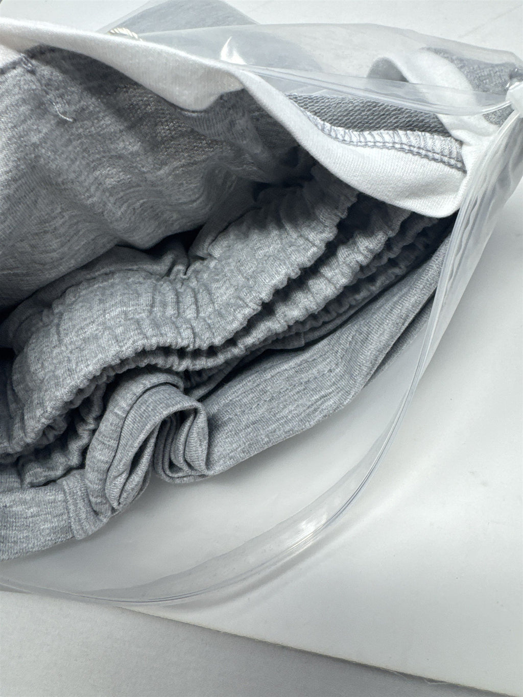 UVN 2pc Loungewear Set T-Shirt & Shorts Tracksuit Light Gray & White 2XL