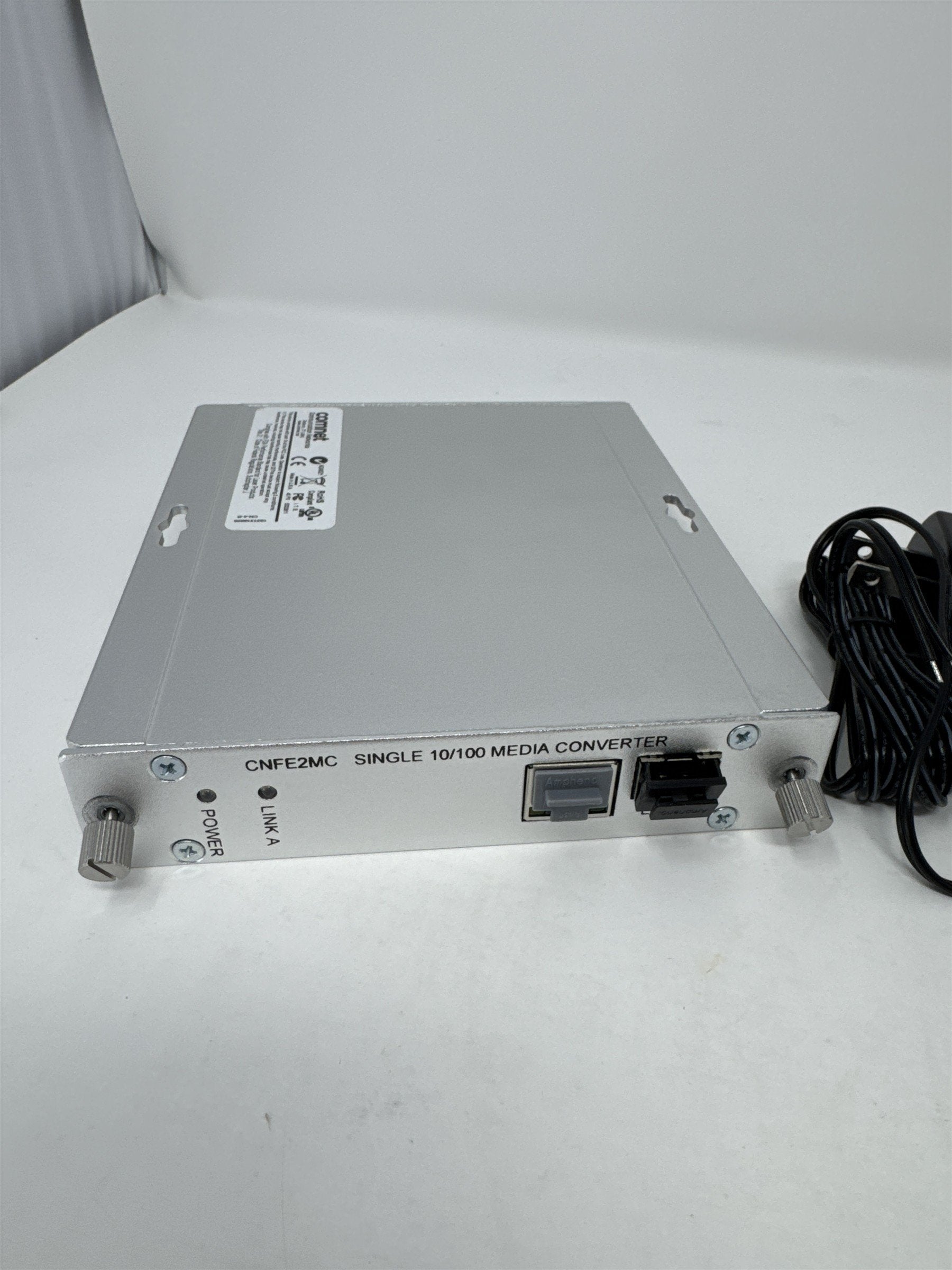 Comnet CNFE2MC Ethernet Fiber Optic Media Converter Single 10/100 /w Power