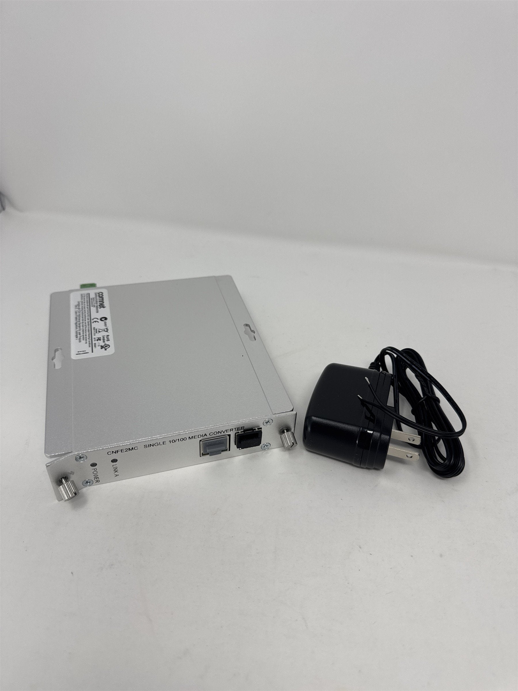 Comnet CNFE2MC Ethernet Fiber Optic Media Converter Single 10/100 *Mount Bent*