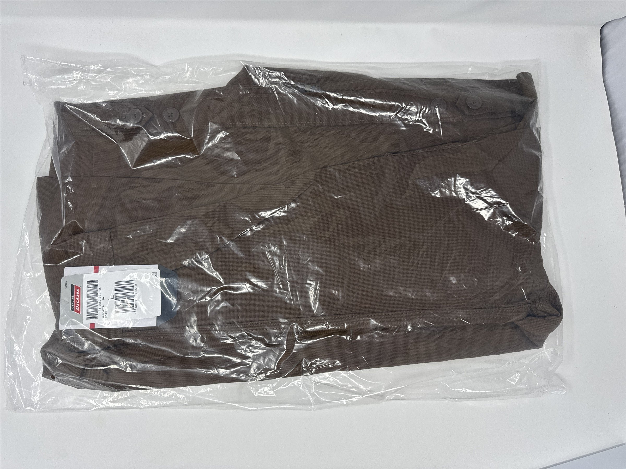 Genuine Dickies Womens Woven Unlined Duck Eisenhower Jacket Brown Large NWT