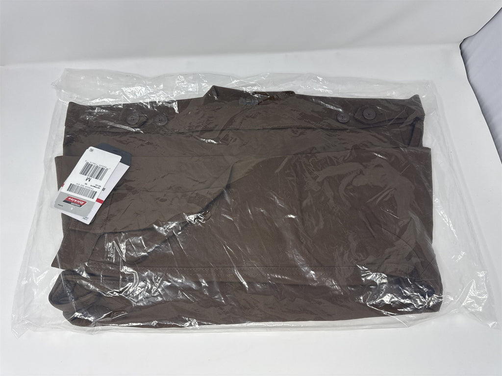 Genuine Dickies Womens Woven Unlined Duck Eisenhower Jacket Brown Medium NWT
