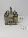 Vtg Hampshire School Village Building Lighted Victorian Schoolhouse Boys Girl
