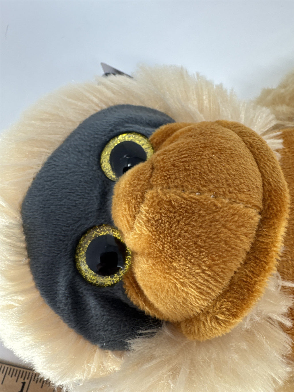 Goffa International Brown Tan Monkey Plush Stuffed Animal Sitting Soft Toy 11”