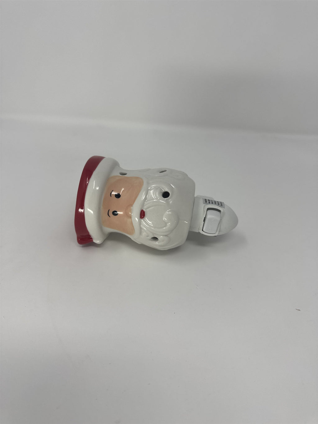Candle Warmers Etc. Santa Claus Mini Wax Warmer Plug-In Night Light Ceramic Vtg