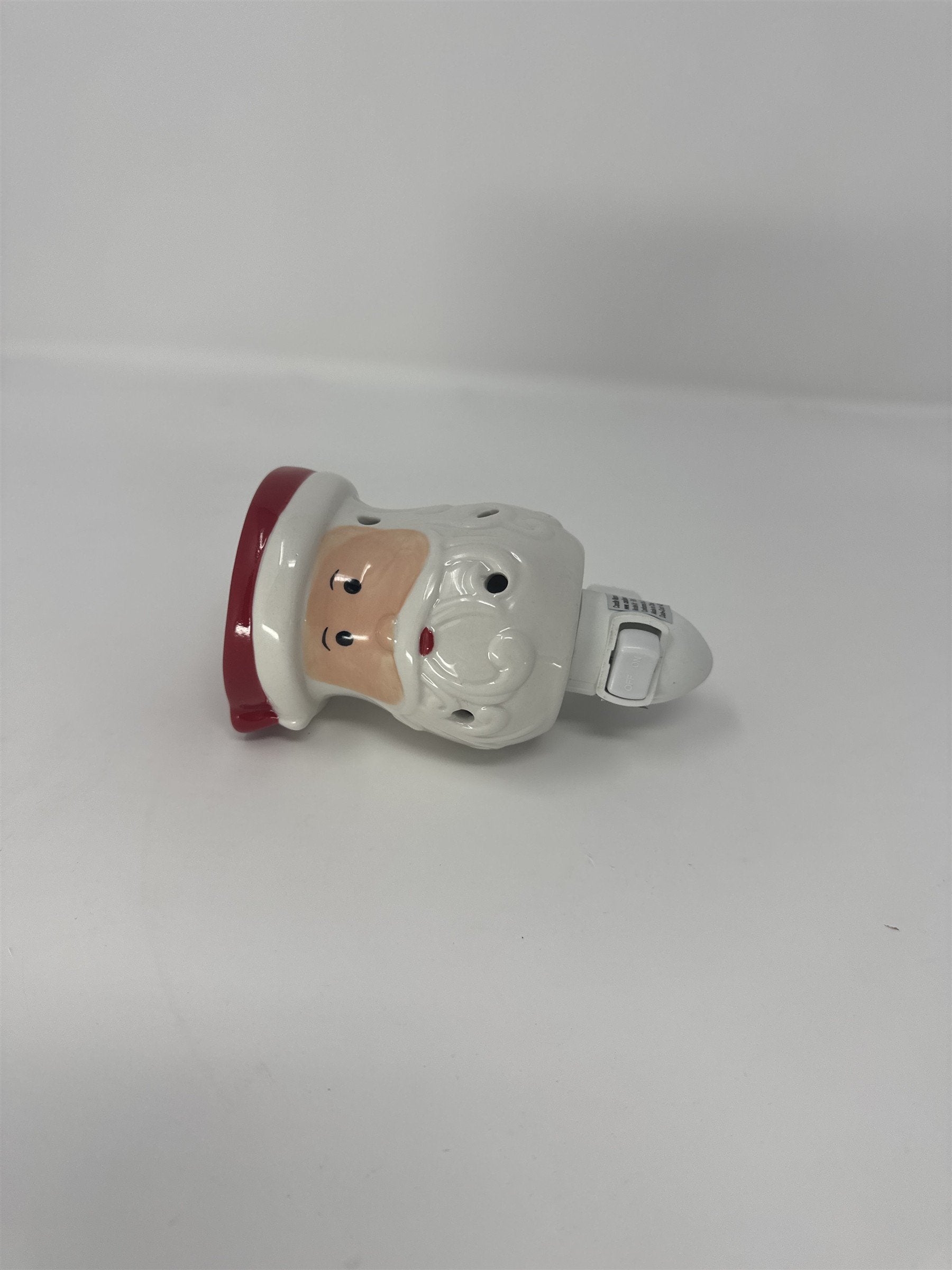 Candle Warmers Etc. Santa Claus Mini Wax Warmer Plug-In Night Light Ceramic Vtg