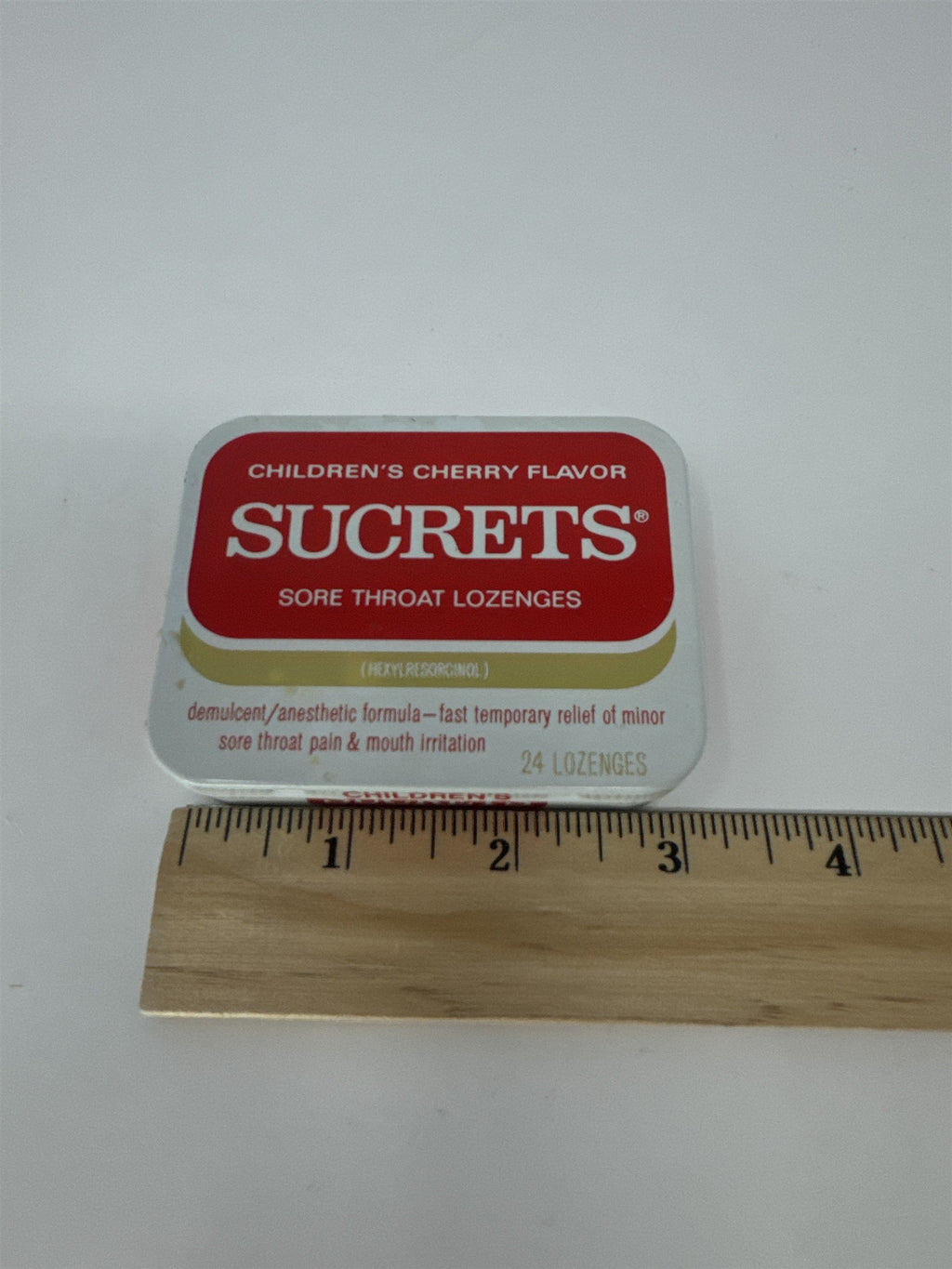 Vintage Calgon Merck Sucrets Sore Throat Lozenges Tin Container Pittsburgh PA