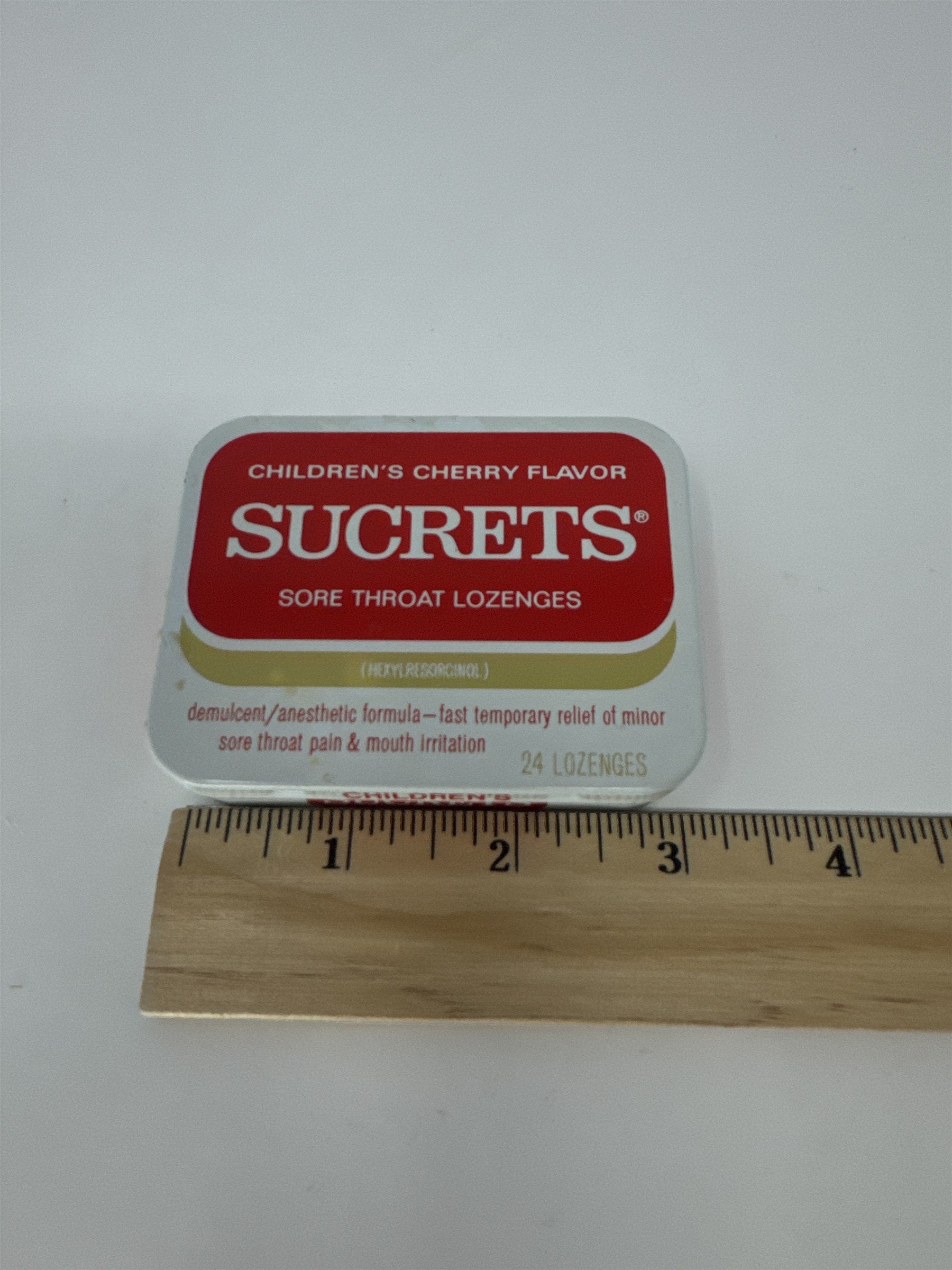 Vintage Calgon Merck Sucrets Sore Throat Lozenges Tin Container Pittsburgh PA