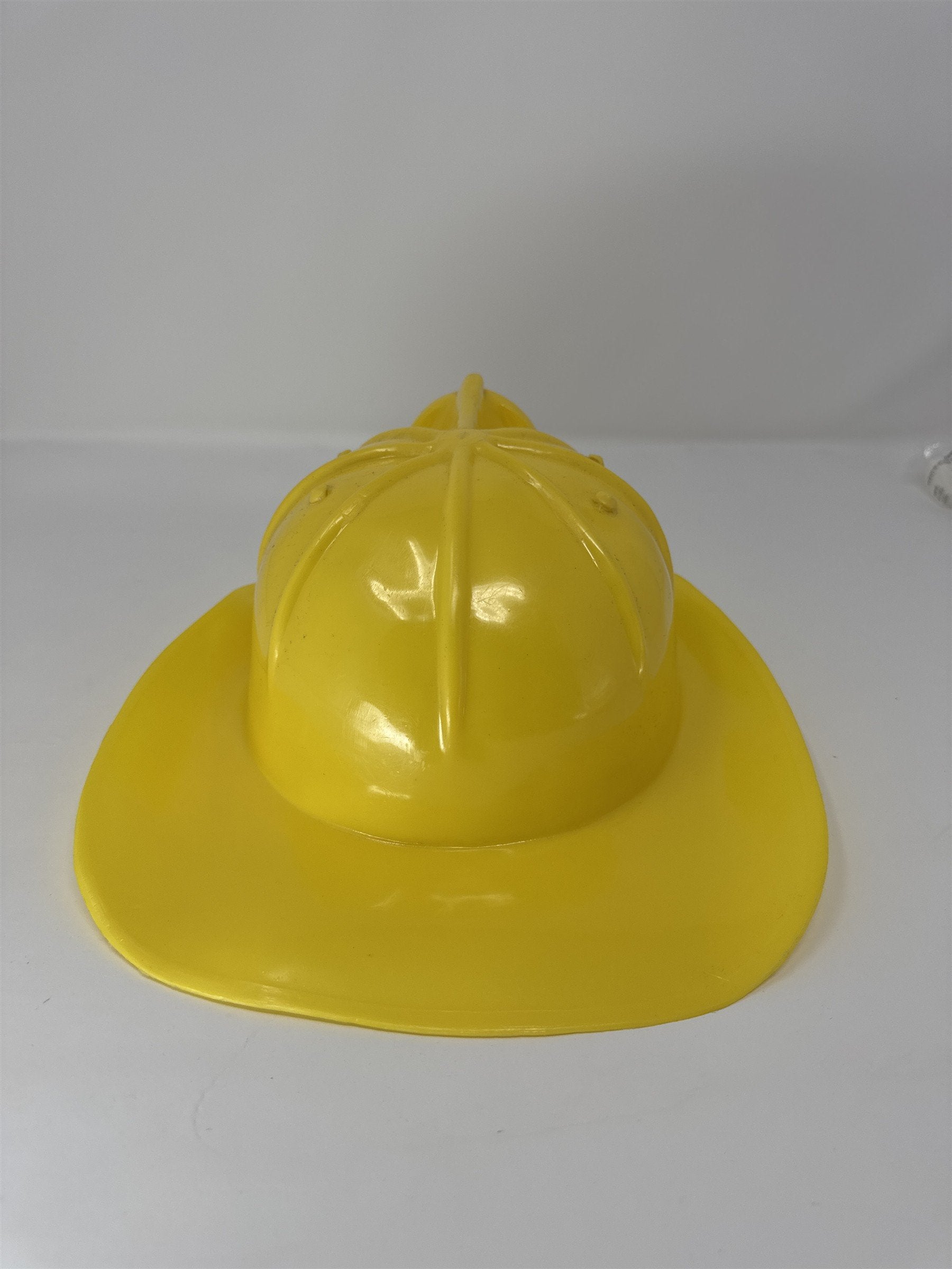 Vtg City Force Hero Toy Hardhat Yellow Plastic Rescue Team Emergency Fireman Hat