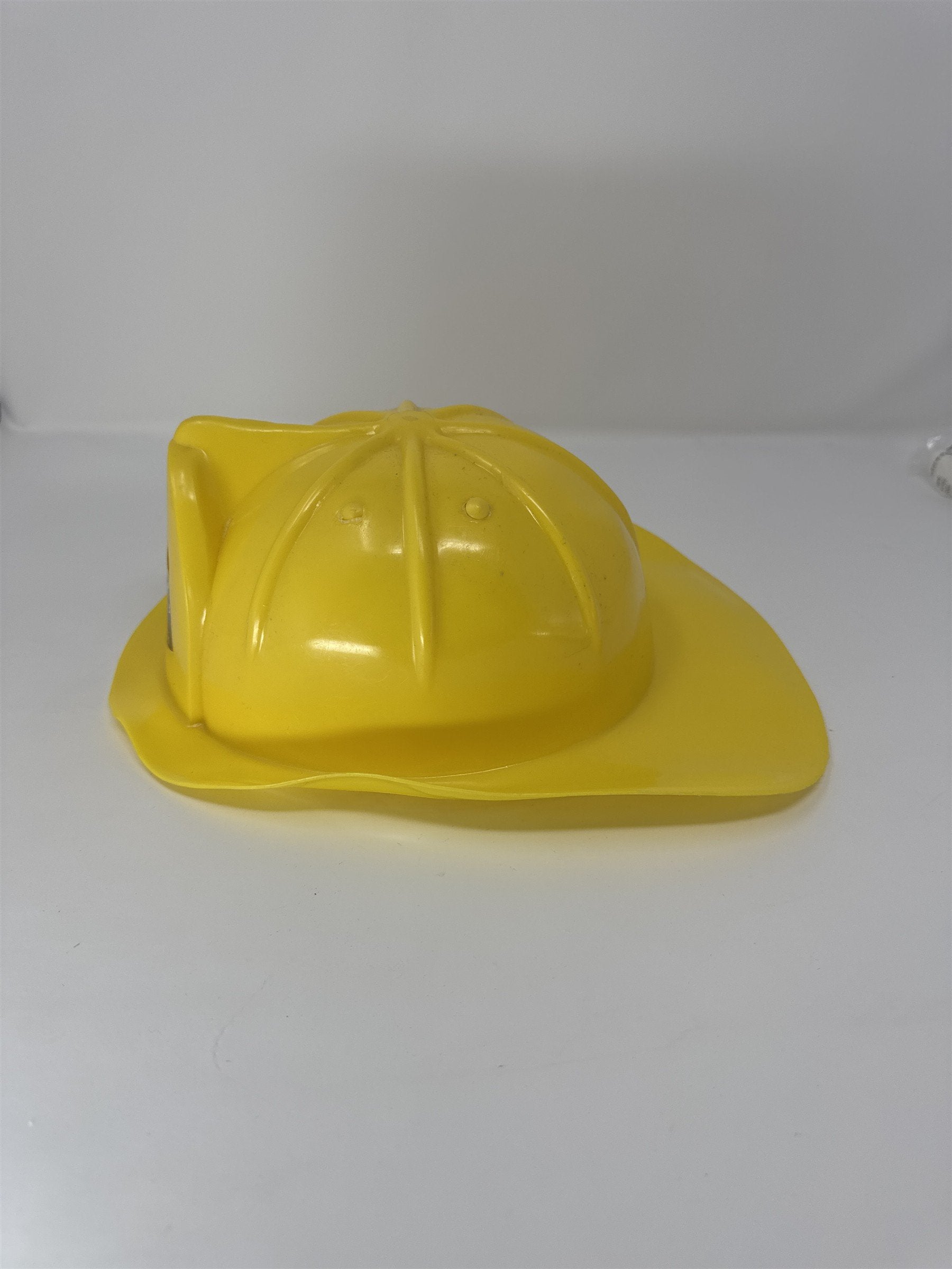 Vtg City Force Hero Toy Hardhat Yellow Plastic Rescue Team Emergency Fireman Hat