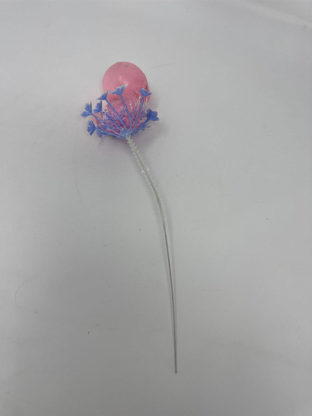 Vtg Pink Plastic Duck Floral Pick Big Eye Duckling Retro Baby Shower Craft MCM