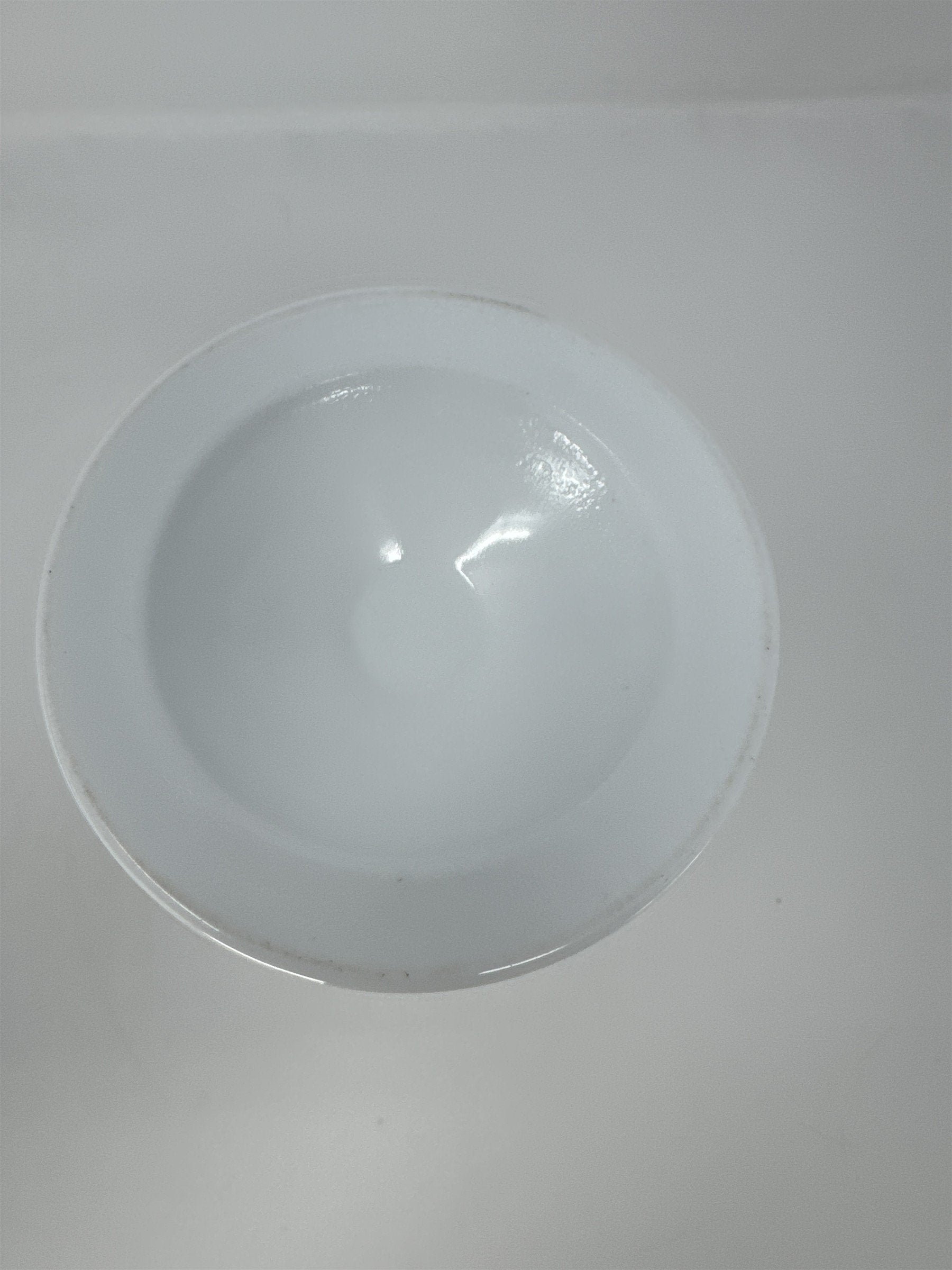 Vtg 7.5" Harvest Grape Milk Glass Vase Paneled Footed Mid Century Modern MCM