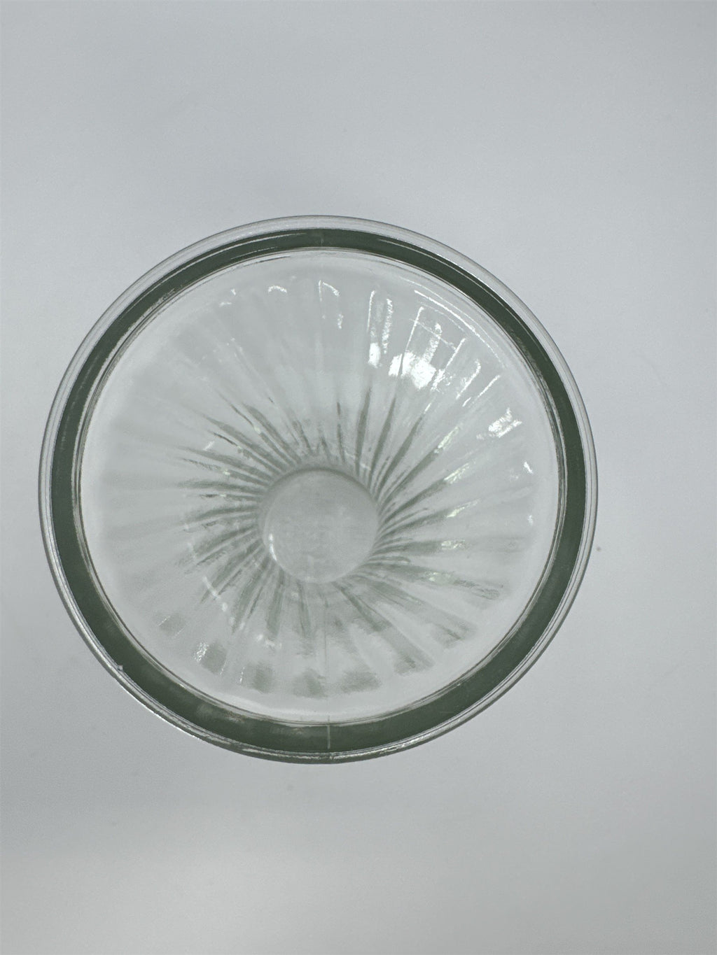 Vtg 5.5" Hoosier Glass 4067 Clear Swirl Ribbed Bud Vase MCM Flower Decoration