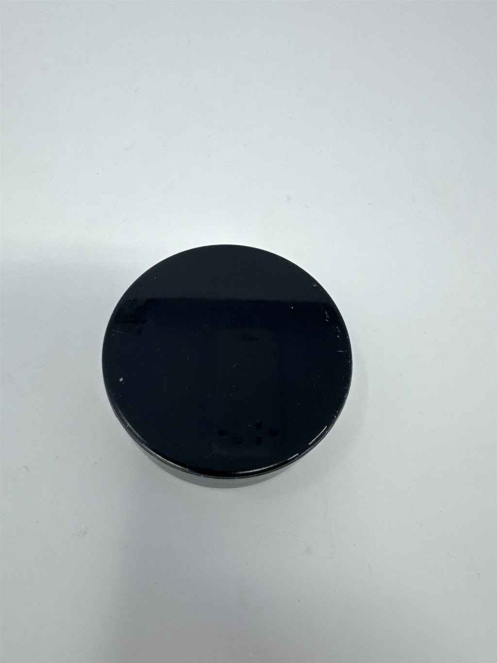 Vtg Metal Film Canister Round Black Return Container Processing Tin MCM