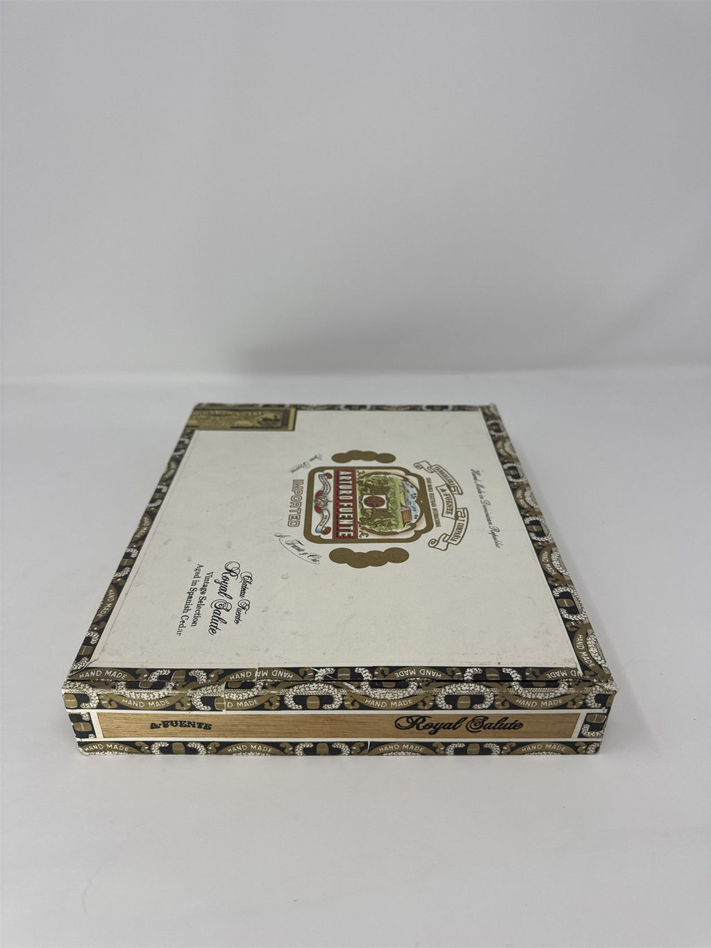 Arturo Fuente Royal Salute Empty Cigar Box Chateau Fuente Vintage Spanish Cedar