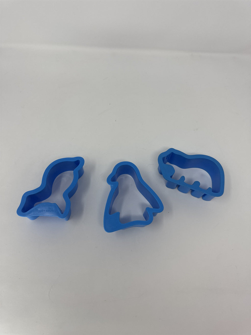Vtg Kellogg's Rice Krispies Cookie Cutter Set Blue Plastic Polar Animals Promo