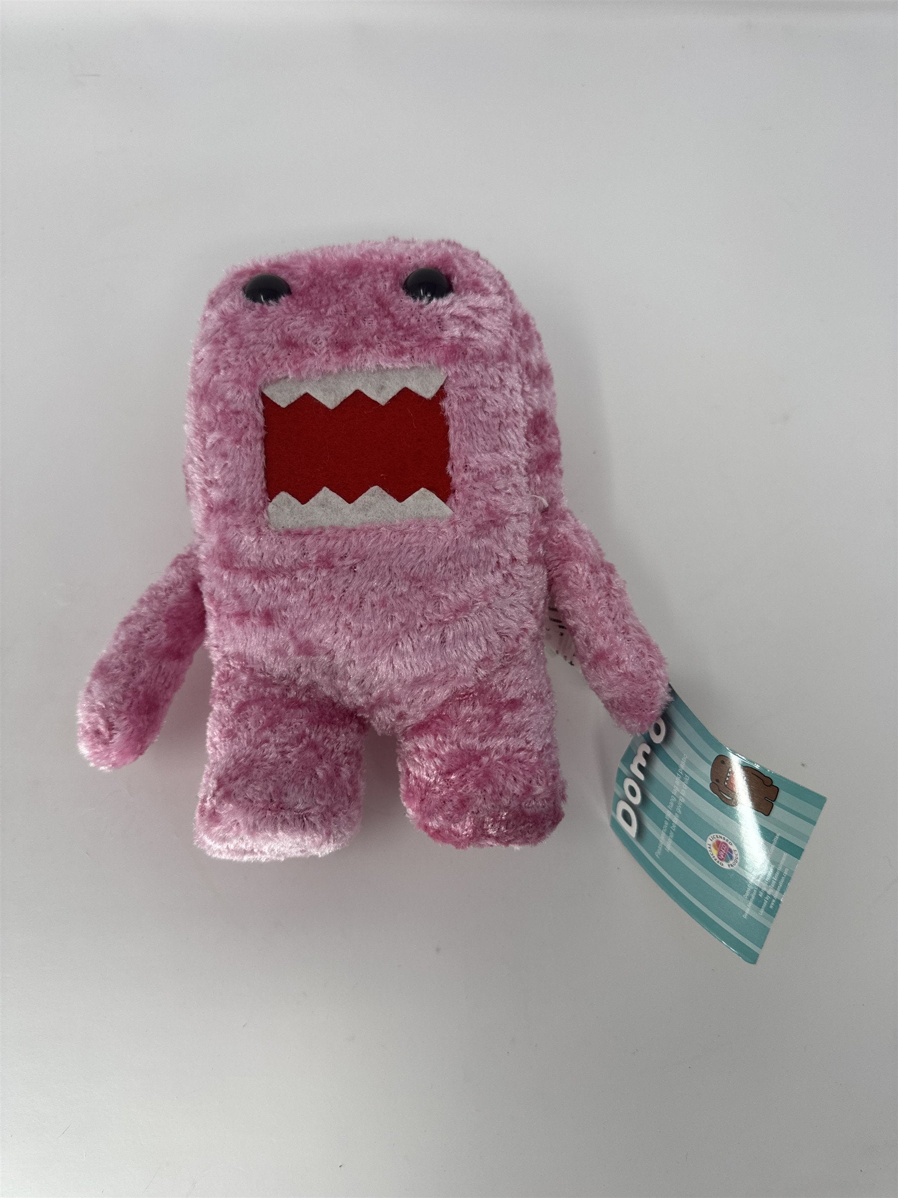 Nanco Pink Domo Kun Plush Stuffed Animal 6.5" Shiny Textured Shaggy NWT RARE
