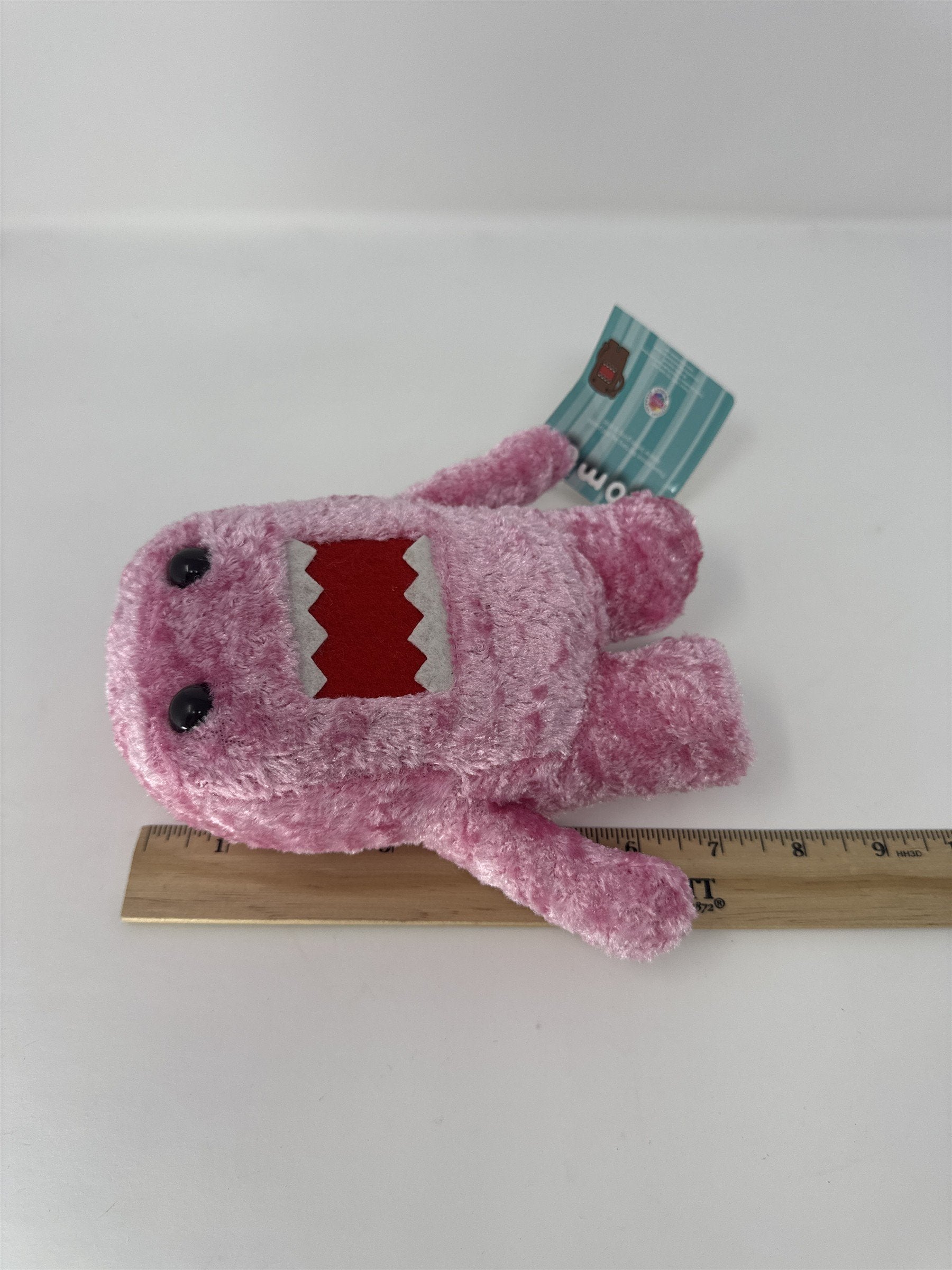 Nanco Pink Domo Kun Plush Stuffed Animal 6.5" Shiny Textured Shaggy NWT RARE