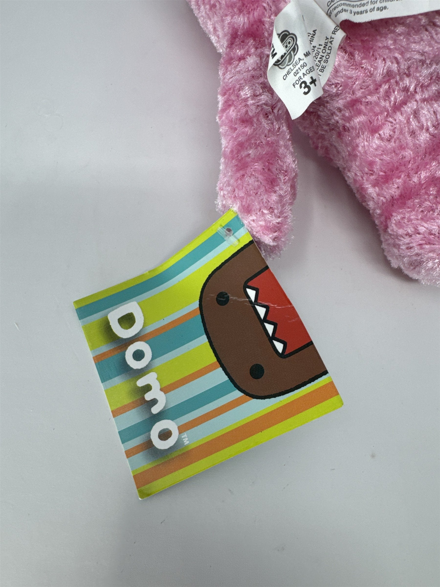 Nanco Pink Domo Kun Plush Stuffed Animal 6.5" Shiny Textured Shaggy NWT RARE