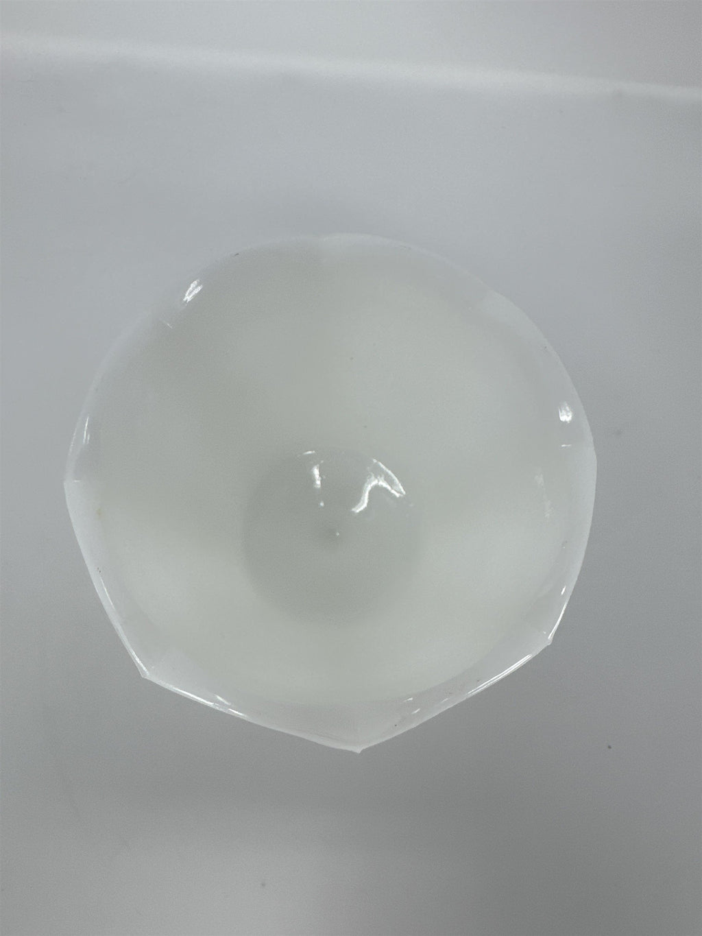 Vintage E.O. Brody Milk Glass Pedestal Planter Vase Grapes Leaves Cleveland