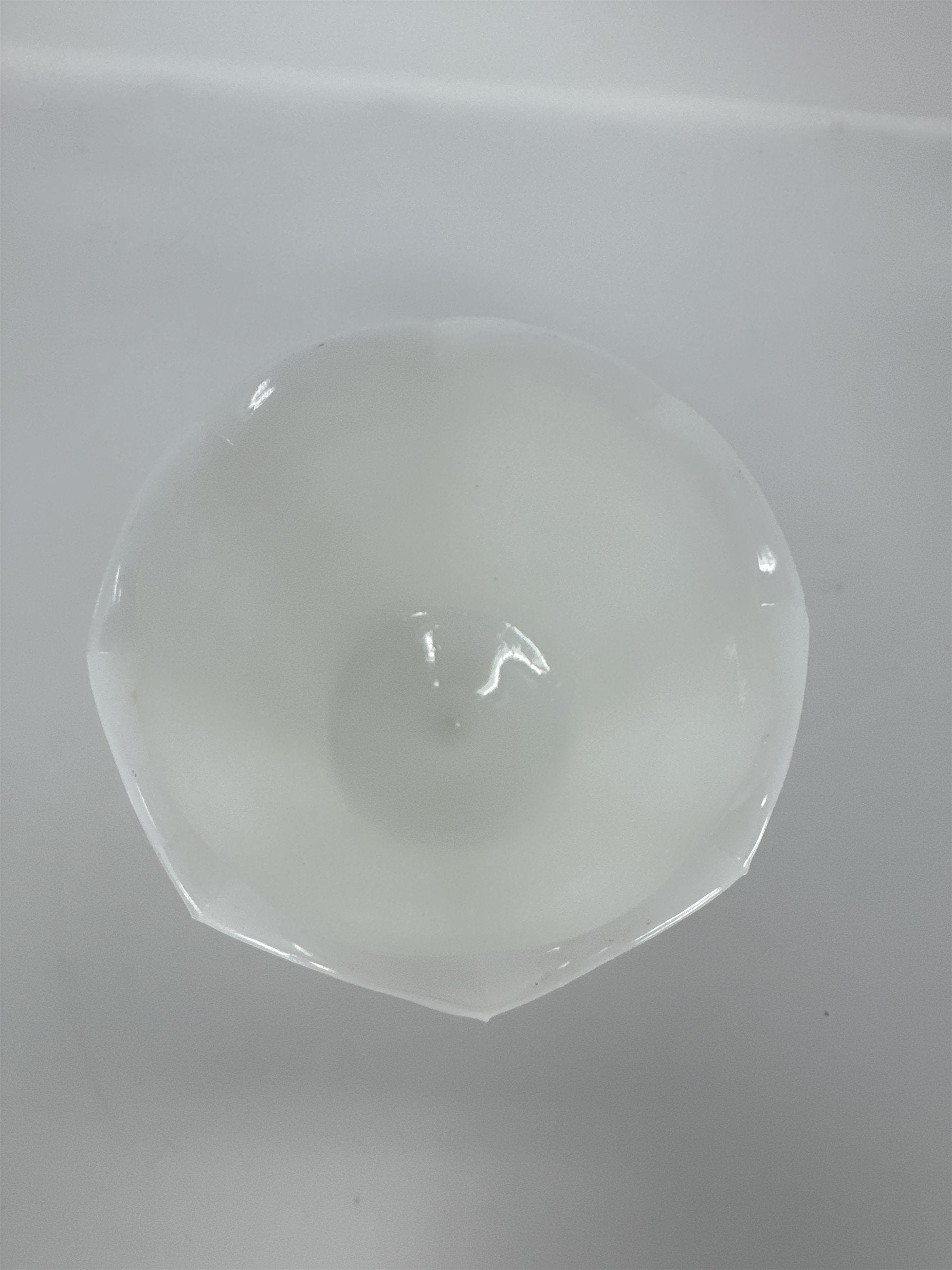 Vintage E.O. Brody Milk Glass Pedestal Planter Vase Grapes Leaves Cleveland