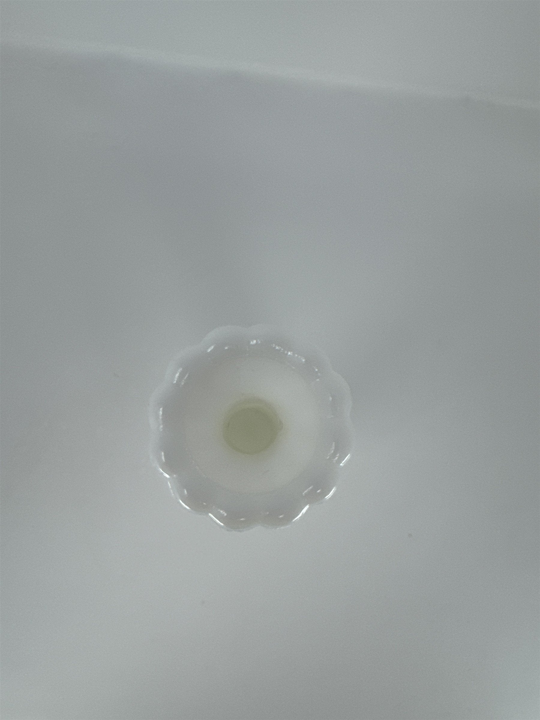 Vintage Milk Glass Bud Vase 9" Stars and Bars Diamond Pattern