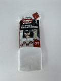 3 Pair Wrangler Mens Work Socks Steel Toe Mid Weight Moisture Wicking White 6-12