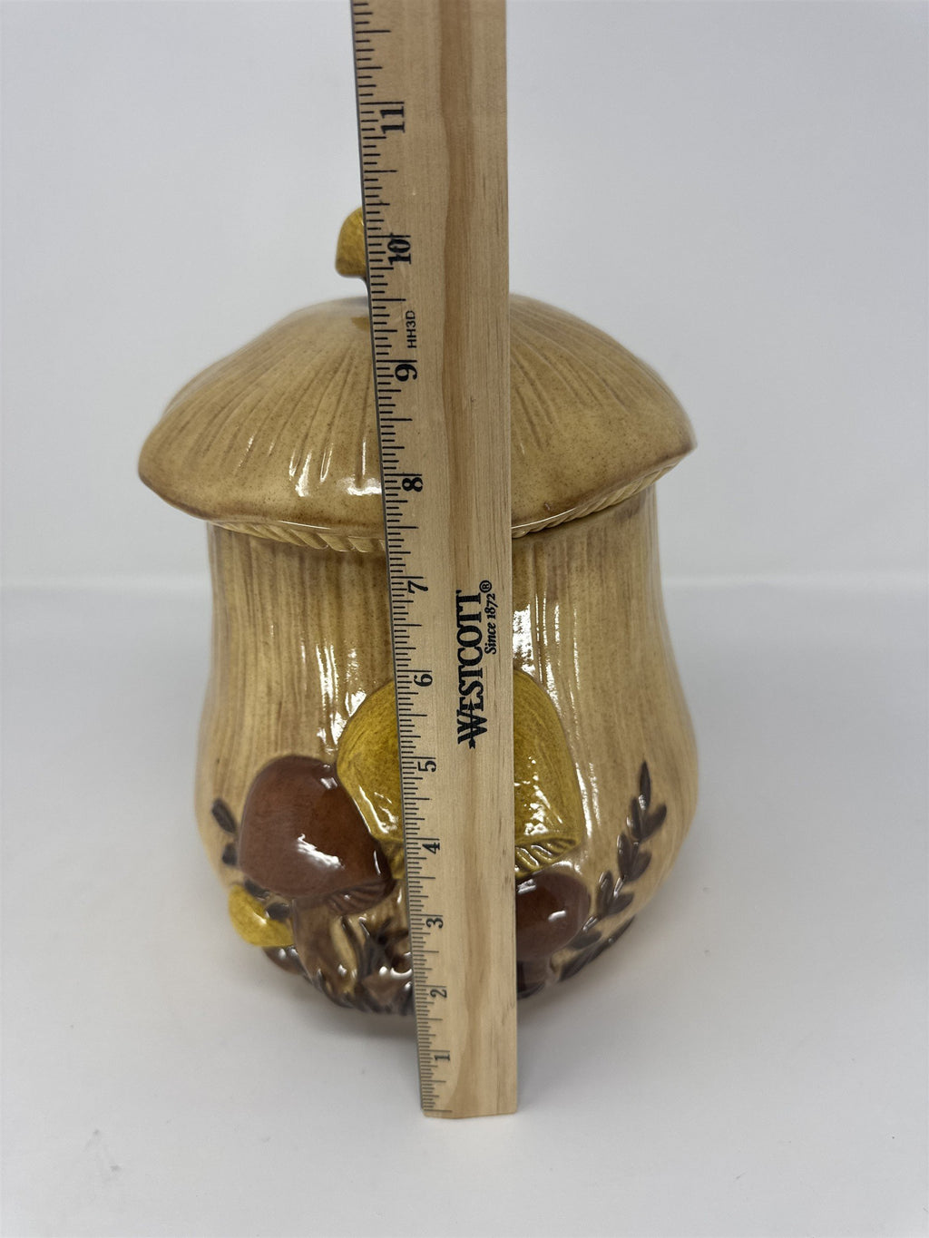 Vintage Arnel's Ceramic Mushroom Cookie Jar 70s Merry Mushroom Style MCM Large
