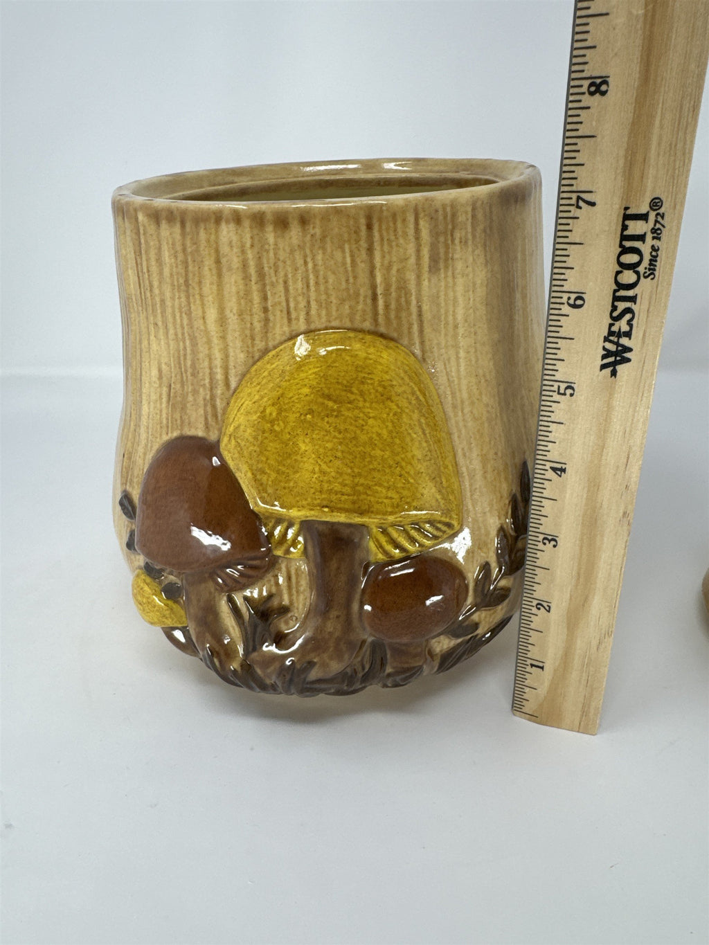 Vintage Arnel's Ceramic Mushroom Cookie Jar 70s Merry Mushroom Style MCM Large