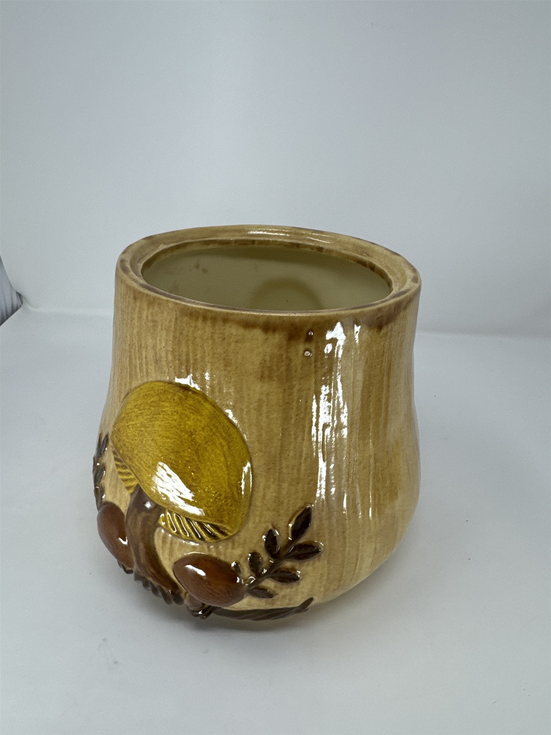 Vintage Arnel's Ceramic Mushroom Cookie Jar 70s Merry Mushroom Style MCM Large