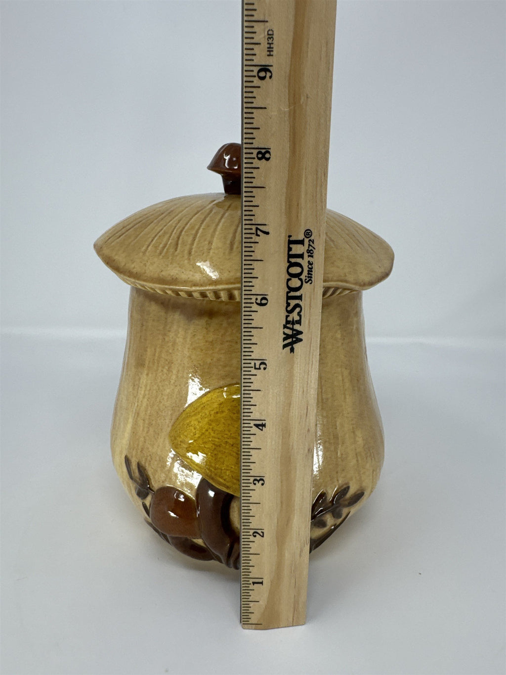 Vintage Arnel's Ceramic Mushroom Cookie Jar Merry Mushroom 70s Style MCM Medium