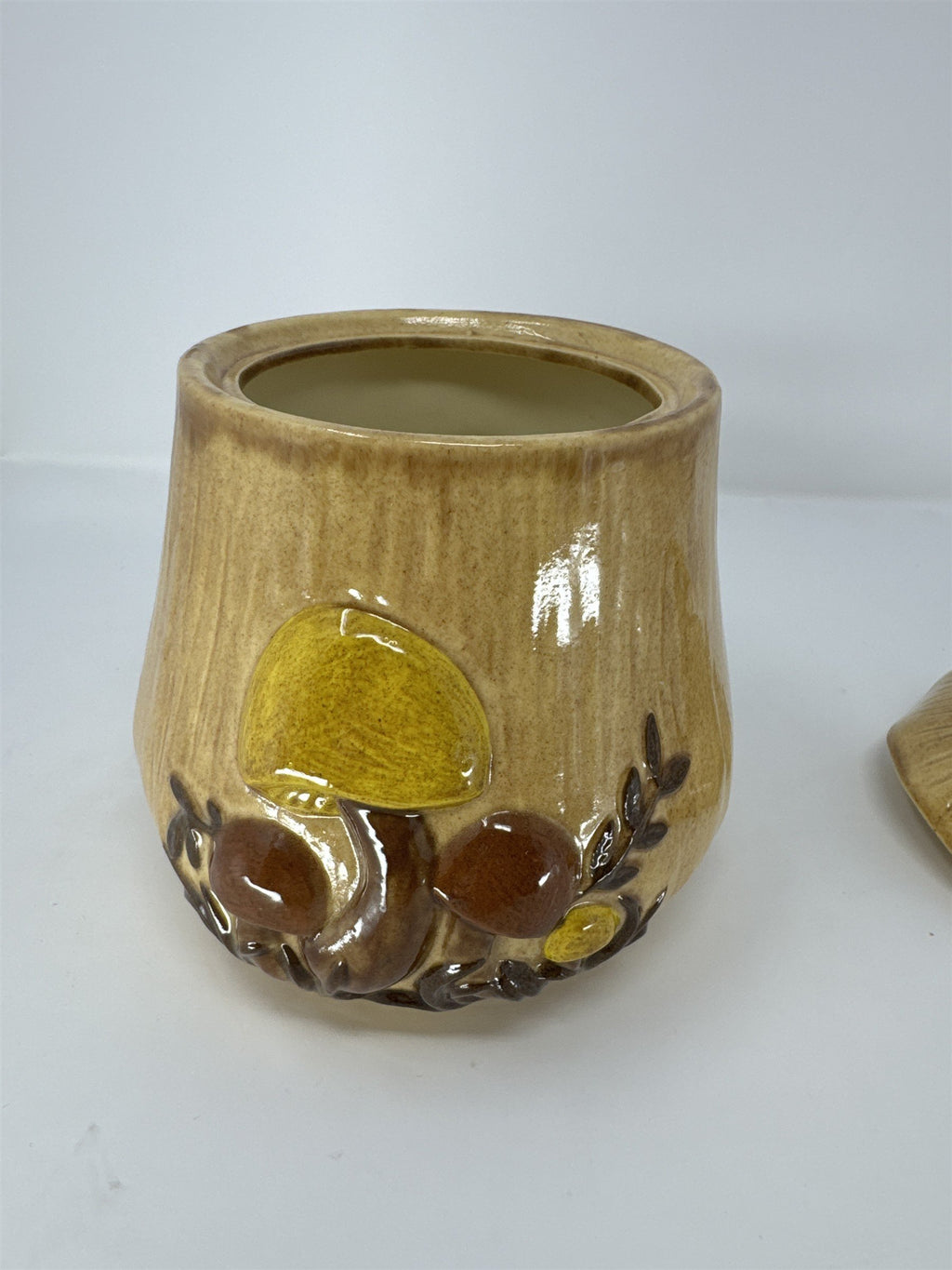 Vintage Arnel's Ceramic Mushroom Cookie Jar Merry Mushroom 70s Style MCM Medium