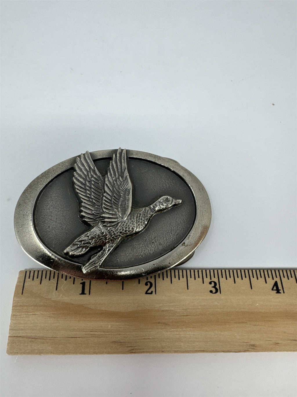Vintage 1983 The Great American Buckle Co Mallard Duck Belt Buckle Serial 1227